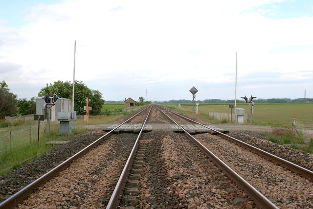 Allier - Gannat - passage à niveau