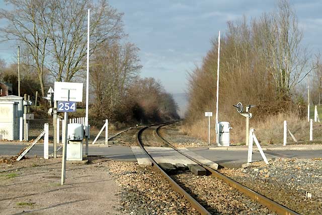 Allier -  - passage à niveau