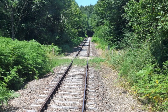 Cantal - Saint Amandin - passage à niveau