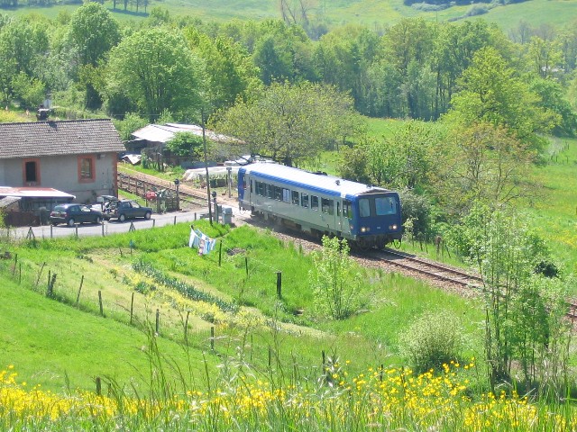 Corrèze - Saint Solve - passage à niveau