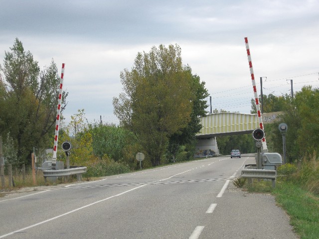 Drôme - Pierrelatte - passage à niveau