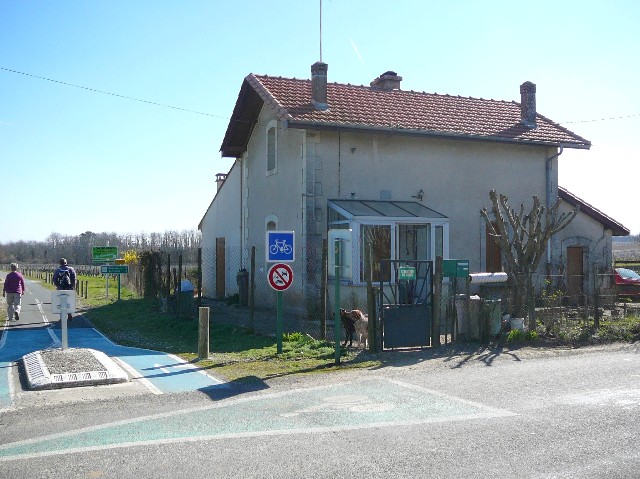 Gironde - Daignac - passage à niveau