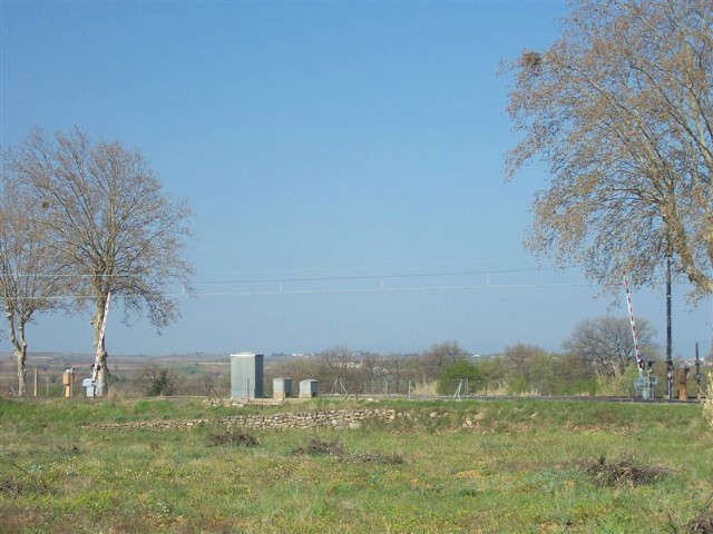 Hérault - Lieuran lès Béziers - passage à niveau