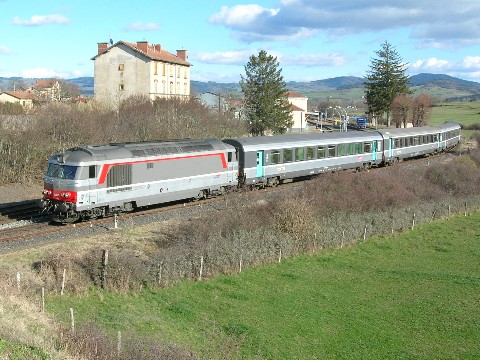 Haute Loire - Saint Georges d'Aurac - Gare - Corail Marseille - Paris