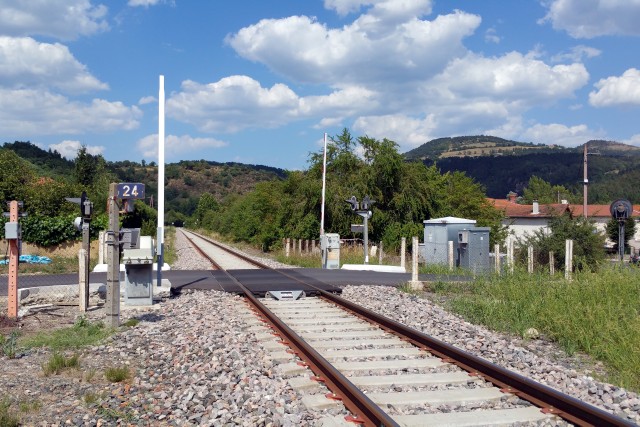 Haute Loire - Saint Vincent - passage à niveau