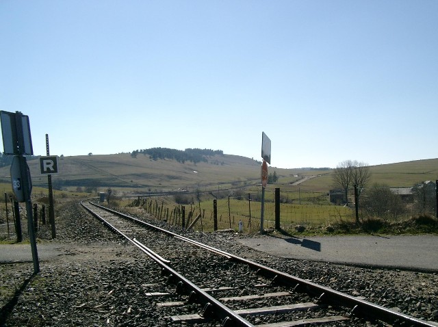 Lozère -  - passage à niveau