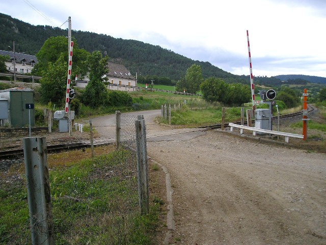 Lozère - Chanac - passage à niveau