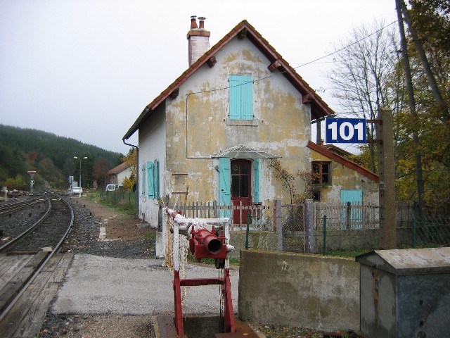 Lozère -  - passage à niveau