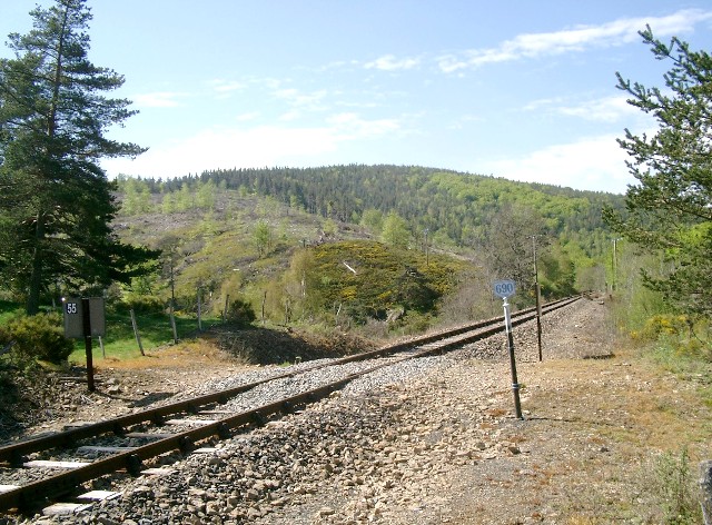 Lozère - La Bastide Puylaurent - passage à niveau