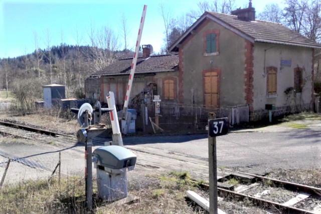 Puy de Dôme - Celles sur Durolle - passage à niveau