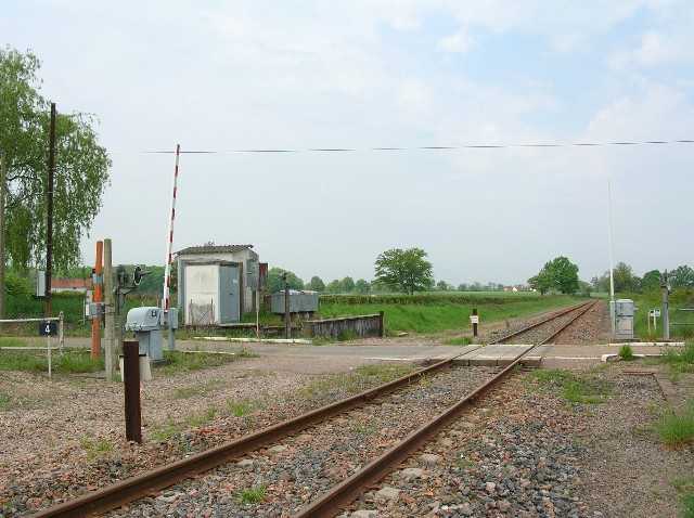 Saône et Loire - Hautefond - passage à niveau