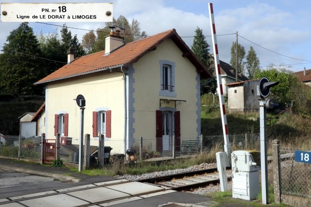 Haute Vienne - Bellac - passage à niveau