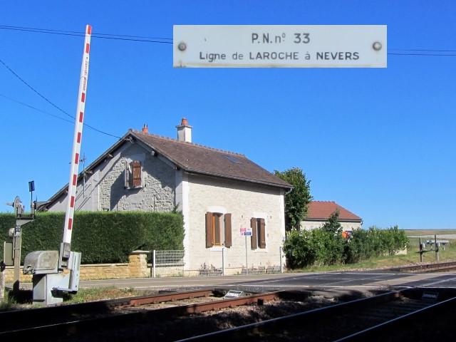 Yonne - Bazarnes - passage à niveau